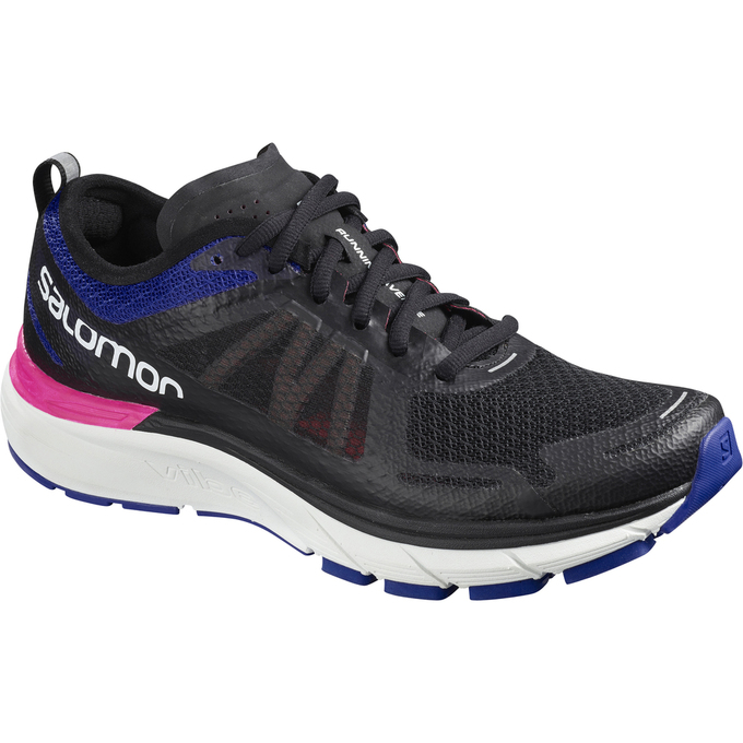 Salomon SONIC RA MAX W Zapatillas De Running Mujer - Negras Blancas - Colombia (20498-GATY)